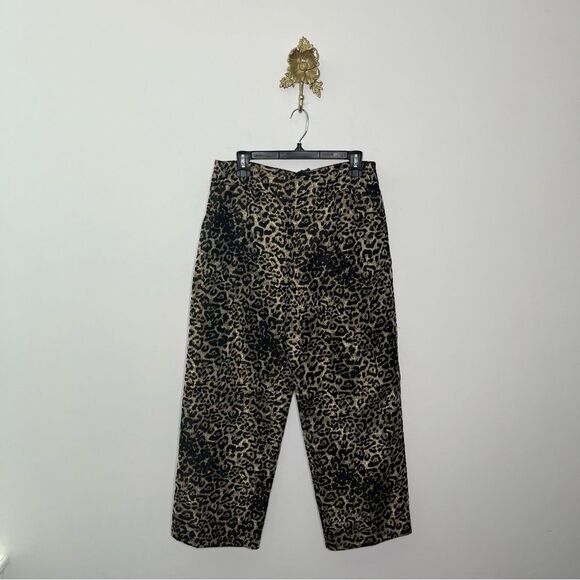 Allsaints Jemi Leopard Trousers 4 - Picture 1 of 8